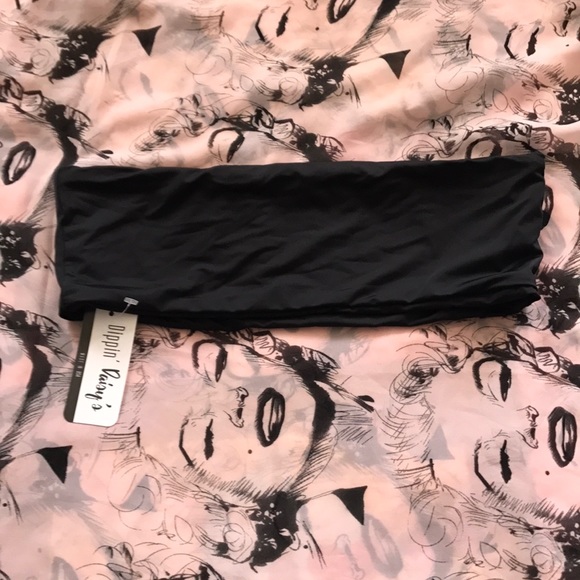 NWT Black Bandeau Bikini Swim Top - Picture 4 of 4